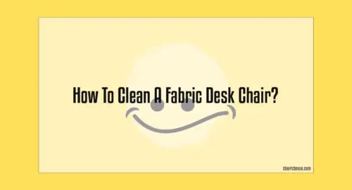 how to clean a fabric desk chair